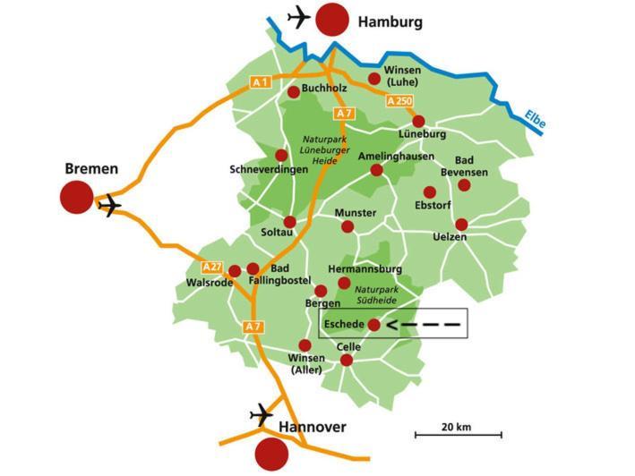 Ferienhaus Luneburger Heide Eschede Bagian luar foto